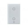 SWITCH INTELIGENTE DE PARED // MIRATI // WIFI 2.4GHZ // 2 APAGADOR TOUCH // COMPATIBLE CON ANDROID E IOS // FUNCIONA CON ALEXA 