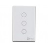 SWITCH INTELIGENTE DE PARED // MIRATI // WIFI 2.4GHZ // 3 APAGADOR TOUCH // COMPATIBLE CON ANDROID E IOS // FUNCIONA CON ALEXA 