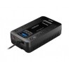 NO BREAK / UPS CYBERPOWER MODO ECO AHORRADOR 850 VA 510 WATTS 3 AÑOS DE GARANTA EN PILA Y EQUIPO