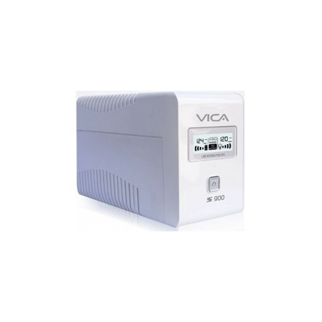 NOBREAK VICA 900VA/550W 6 TOMAS CON REGULADOR PANTALLA LCD Y SOFTWARE 3 ANOS GARANTIA