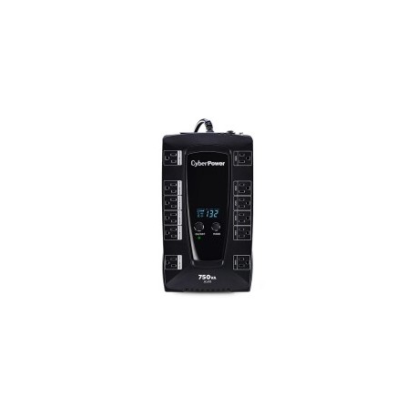 NO BREAK CYBERPOWER (AVRG750LCD) 760VA / 450 WATTS, INTERACTIVO, TORRE, PANTALLA LCD, 12 × NEMA 5-15R, 6 RESPALDO Y 6 SUPRESION