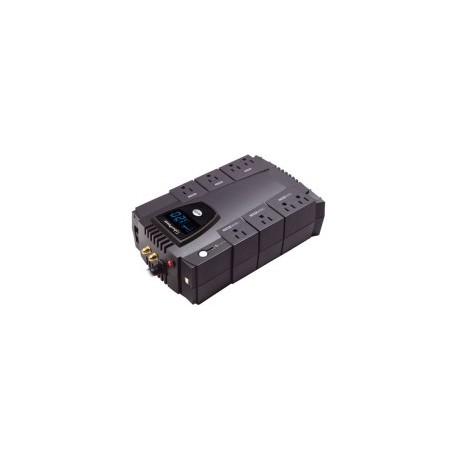 NO BREAK CYBERPOWER (CP825AVRLCD) 825VA/ 450 WATTS, INTERACTIVO, TORRE, 8 × NEMA 5-15R, (4 RESPALDO Y 4 SUPRESION), 3 AÑOS DE G