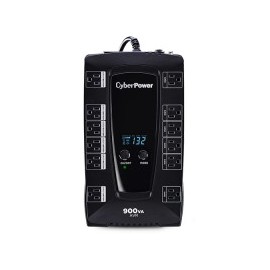 NO BREAK CYBERPOWER (AVRG900LCD) 900VA /480W, INTERACTIVO, TORRE ,12 × NEMA 5-15R, 6 RESPALDO Y 6 SUPRESION, 3 AÑOS DE GARANTIA