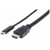 CABLE USB-C CM-HDMI M 2.0M V3.1 4K NEGRO MANHATTAN