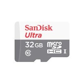 MEMORIA SANDISK 32GB MICRO SDHC ULTRA 100MB/S CLASE 10 C/ADAPTADOR