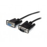 CABLE 2M DE EXTENSION DIRECTO STRAIGHT THROUGH SERIAL RS232 VIDEO PANTALLA EGA DB9 MACHO A HEMBRA - EXTENSOR NEGRO - STARTECH.C