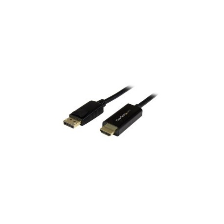 CABLE CONVERTIDOR DISPLAYPORT A HDMI DE 2M - COLOR NEGRO - ULTRA HD 4K - STARTECH.COM MOD. DP2HDMM2MB