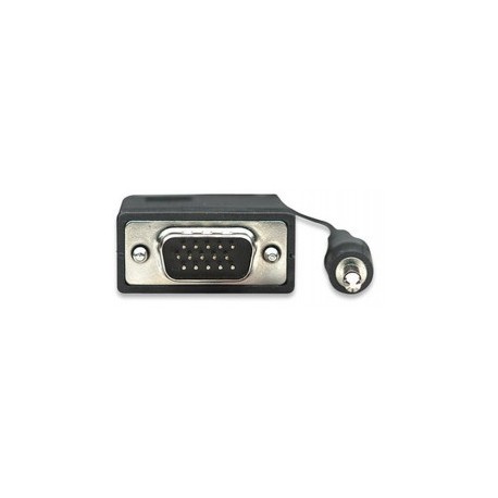 CABLE SVGA MANHATTAN HD15 30.0M 8MM CON AUDIO 3.5MM M-M MONITOR PROYECTOR