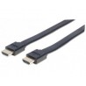 CABLE HDMI PLANO 3.0M MANHATTAN ETHERNET 3D 4K M-M VELOCIDAD 2.0