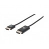 CABLE HDMI ULTRADELGADO MANHATTAN 4.5M ETHERNET 3D 4K M-M VELOCIDAD 2.0